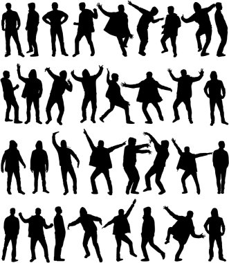 Bir adamın silueti.