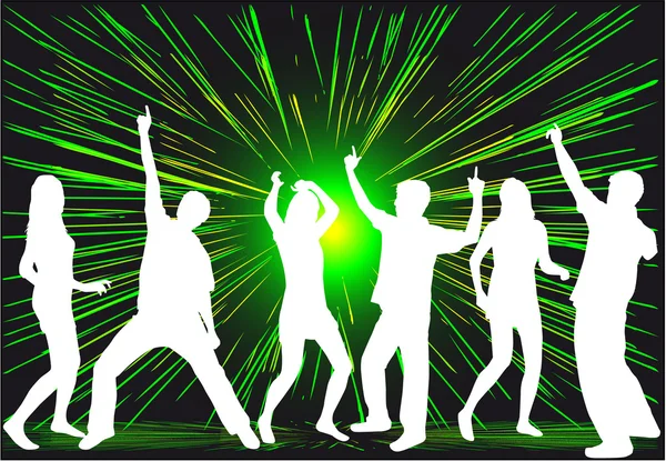 Strana lidí tančí — Stockový vektor