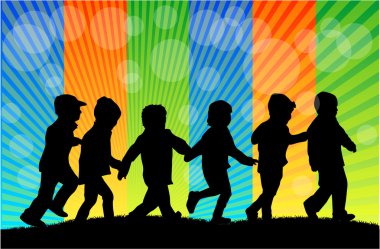 Çocuk Siluetleri