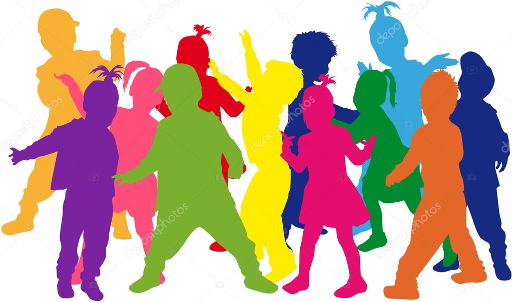 Children silhouettes