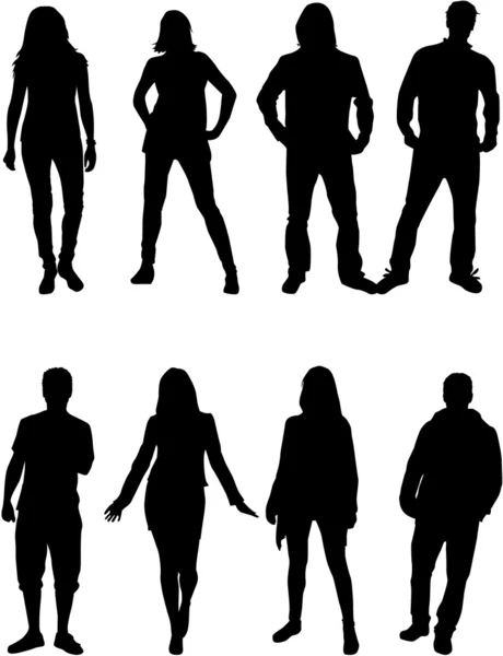 Group of people — Stock Vector