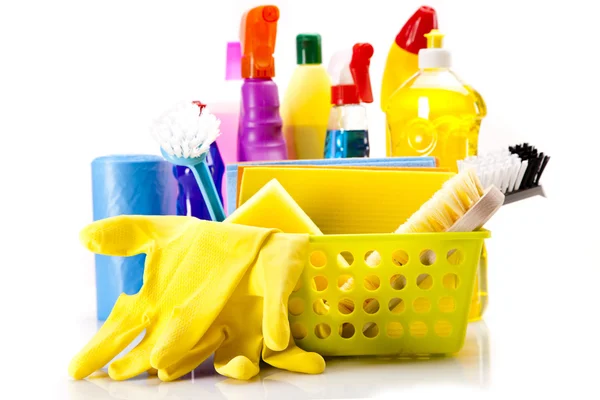 Cleaning items set — Stock Photo, Image