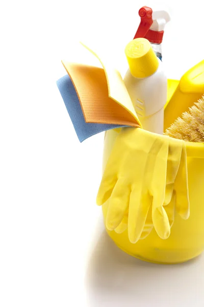 Cleaning items set — Stock Photo, Image