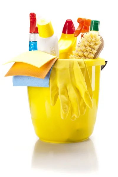 Cleaning items set — Stock Photo, Image