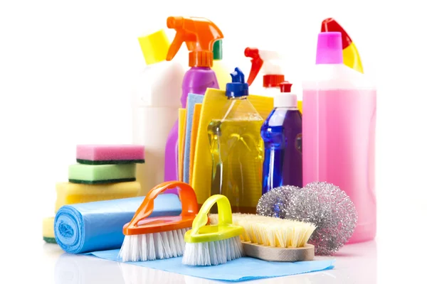 Cleaning items set — Stock Photo, Image