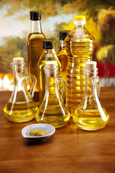 Olívaolaj és olívabogyó — Stock Fotó