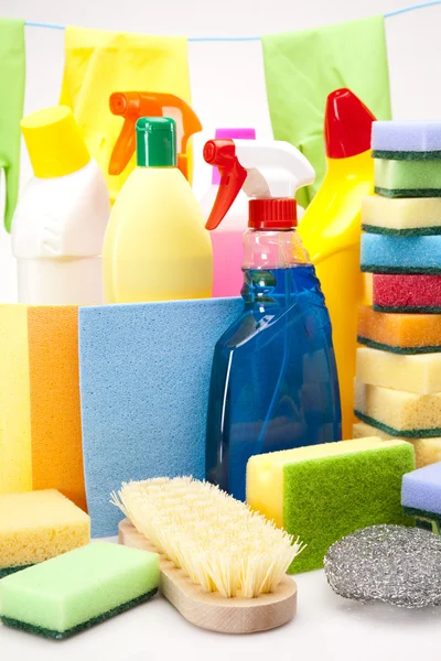 Cleaning items set — Stock Photo, Image