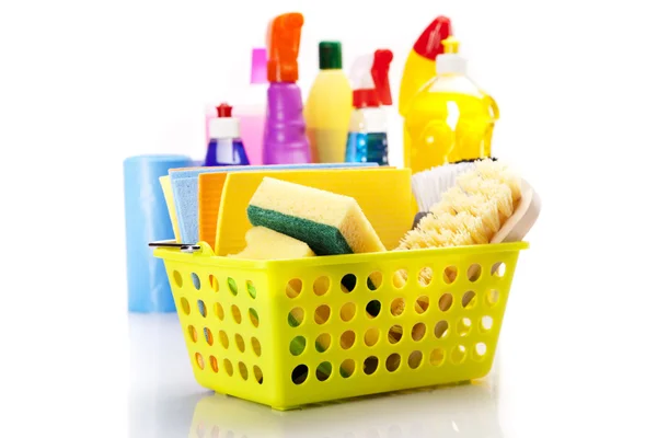 Cleaning items set — Stock Photo, Image