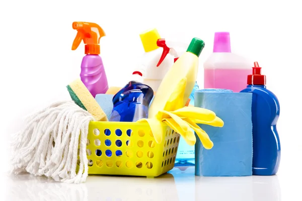 Cleaning items set — Stock Photo, Image