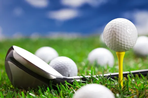 Bir tur golf oynayalım! — Stok fotoğraf