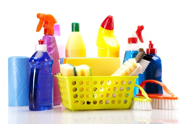 Cleaning items set — Stock Photo, Image