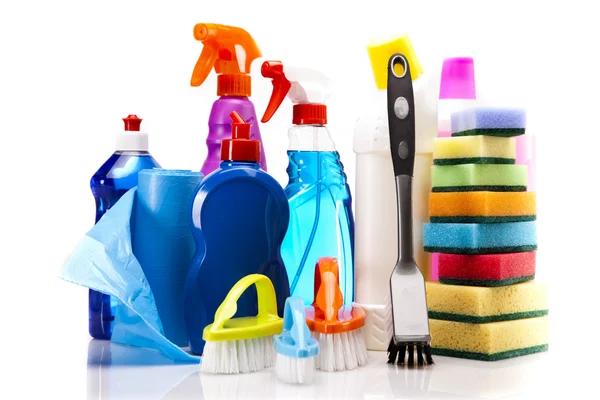 Cleaning items set — Stock Photo, Image