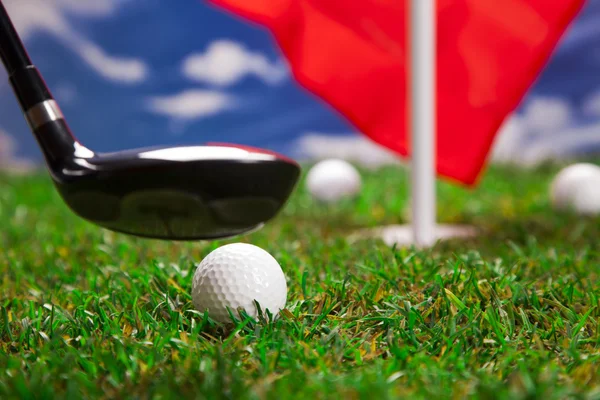 Speel een rondje golf kunt! — Stockfoto