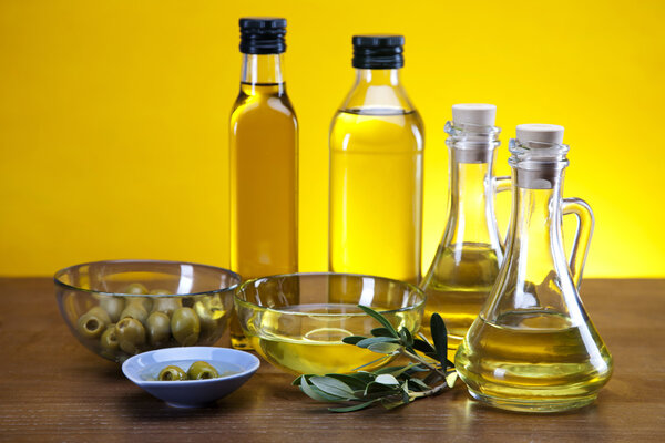 Olive oil and olives