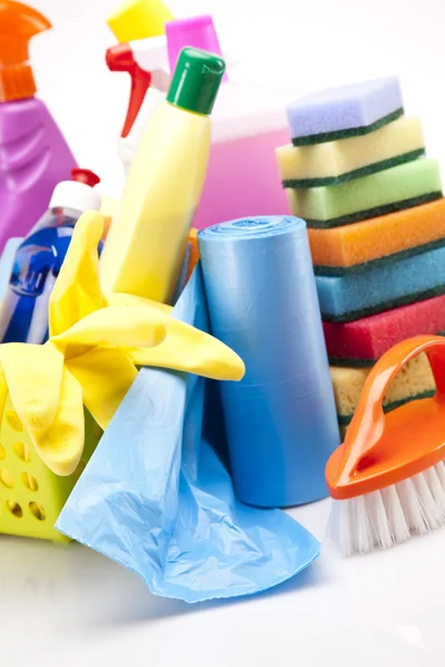 Cleaning items set — Stock Photo, Image