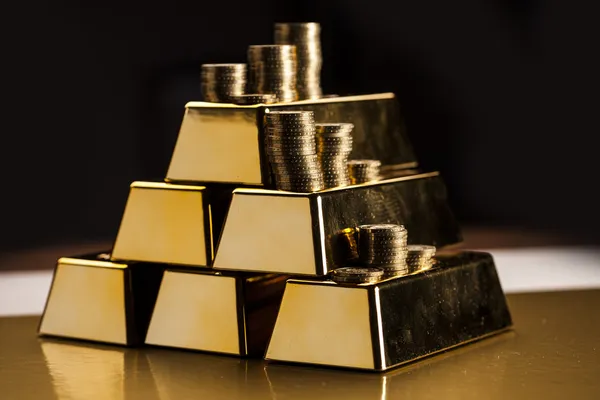 Goldbarren in den Charts! — Stockfoto