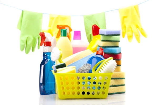 Cleaning items set — Stock Photo, Image