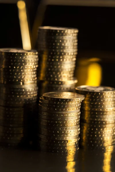 ¡Barras de oro! Dinero y finanzas — Foto de Stock
