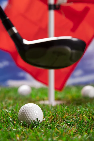 Давай играть в гольф. ! — стоковое фото