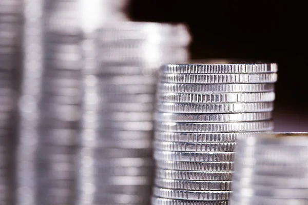 Lot of money! coins isolated on white background — Stock Photo, Image