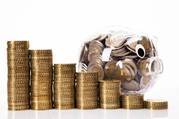 piggy banka tasarruf! çok para!