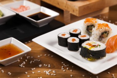 lezzetli taze sushi