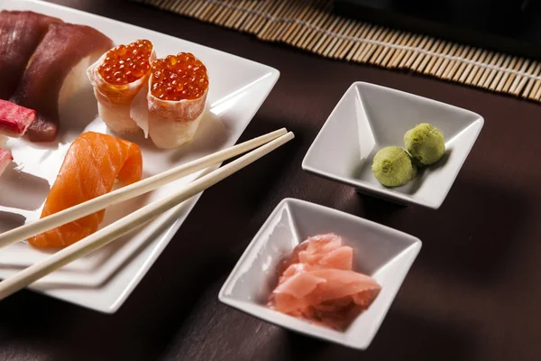 Delicious fresh sushi — Stock Photo, Image