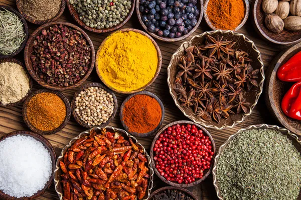 A selection of spices Stock Image