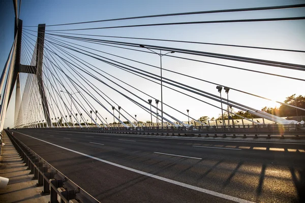 halat köprü gün batımında güzel fotoğraf