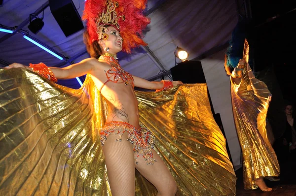 Samba dansers — Stockfoto