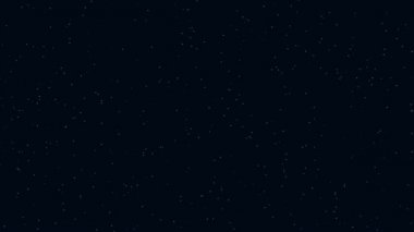 uçan bir starfield uzay aracılığıyla.