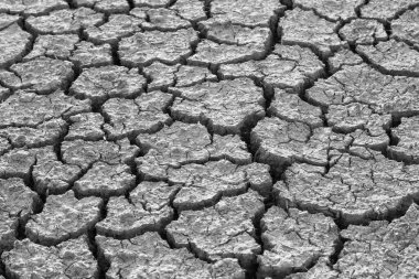 Çölde kurumuş toprak