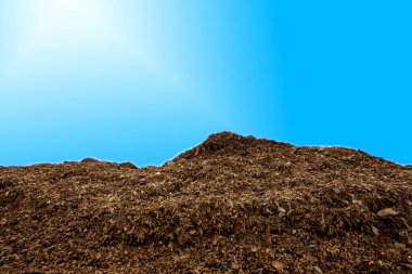 Bir çöp dağı, kentsel topluluklardan gelen plastik atık yığını ve çürümeyen büyük sanayi bölgeleri..