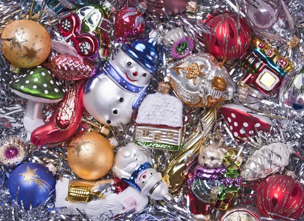 Sfondo di decorazioni natalizie — Foto Stock