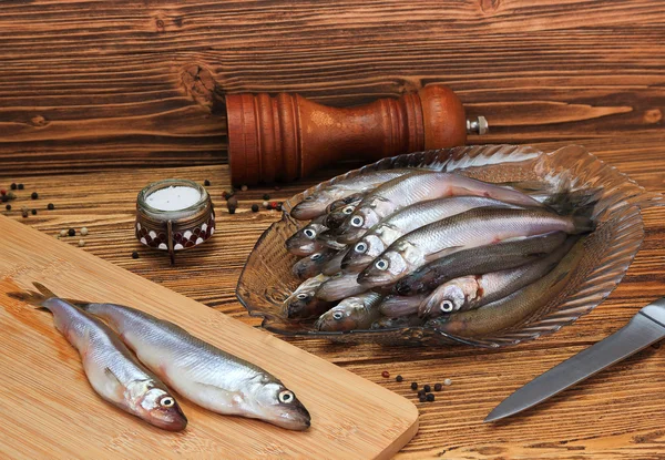 Ruwe ondiepe zeevis - smelt — Stockfoto