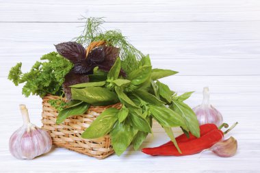 baharatlar ve otlar hafif ahşap zemin