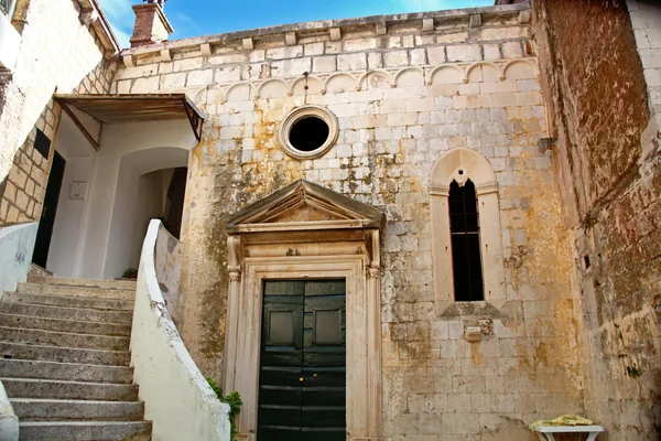 Quintal tranquilo em Dubrovnik — Fotografia de Stock