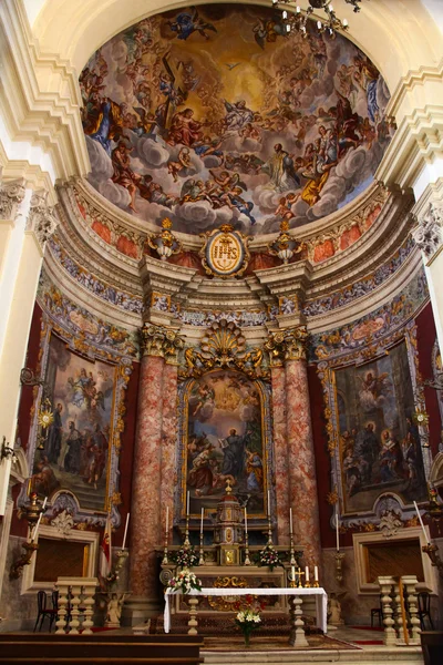 Cizvit Kilisesi St Ignatius dubrovnik iç — Stok fotoğraf