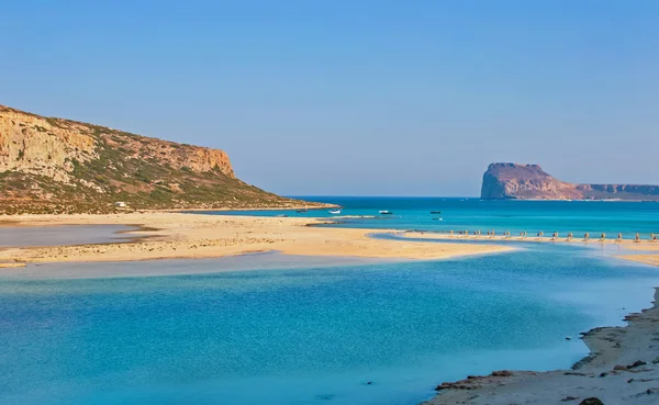 Girit 'teki Gramvousa Adası ve Balos Gölü