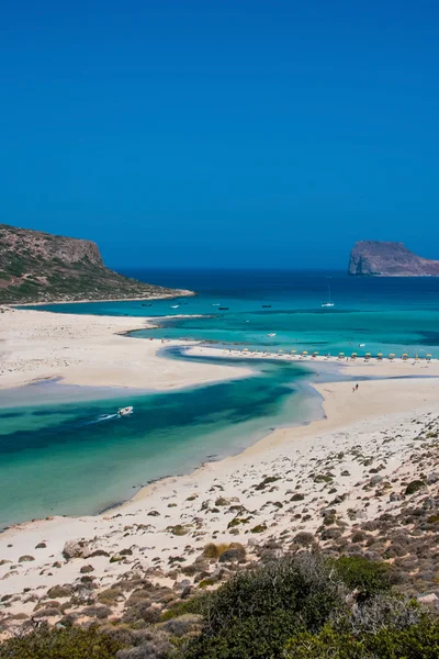 Isla Gramvousa y Laguna Balos en Creta — Foto de Stock