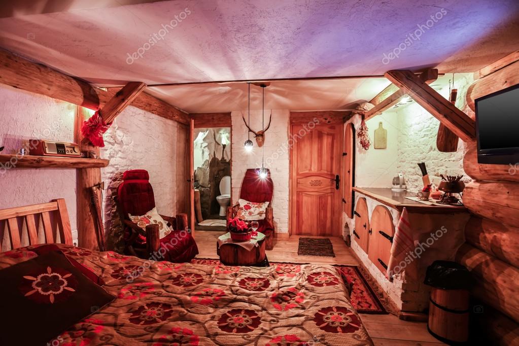 Interior Of Luxury Hotel Room In Vintage Style Stock Photo