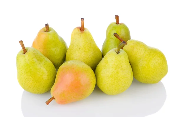 Bartlett Pears on White — Stock Photo, Image