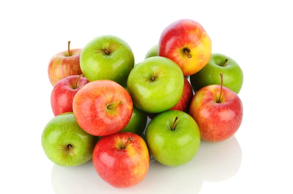 Stapel van gale en granny smith appels — Stockfoto