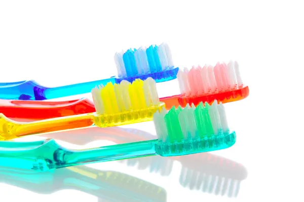 Four Toothbrushes — Stock Photo, Image