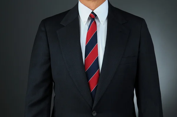 Primo piano di un uomo d'affari in giacca e cravatta - Torso) nly — Foto Stock