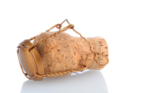 Champagne cork close-up — Stockfoto