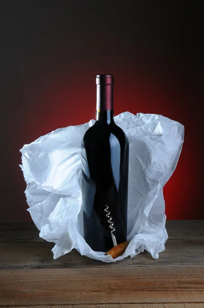 Rött vin stilleben — Stockfoto