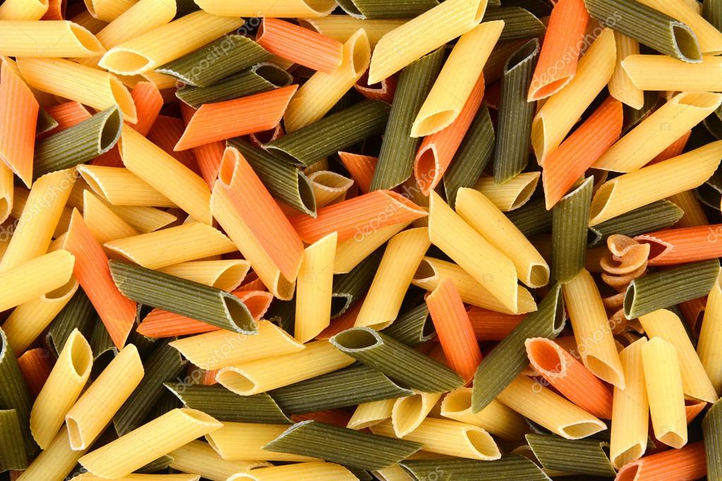 TriColor Penne Pasta Primer plano fotografía de stock © scukrov