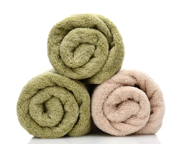 三冷轧的浴巾 — 图库照片