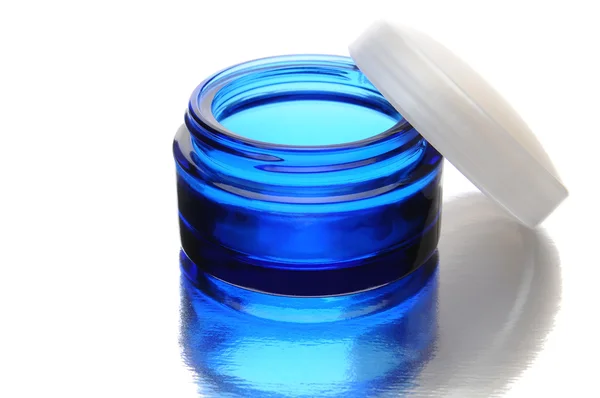 Vaso blu con coperchio — Foto Stock